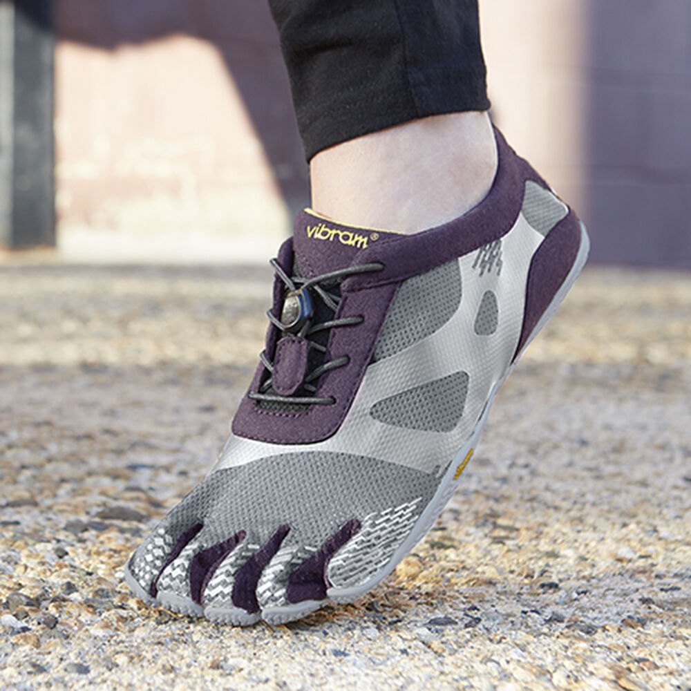 Vibram FiveFingers Dame Træningssko Grå/Lilla - Kso Evo - 8960GRLUB